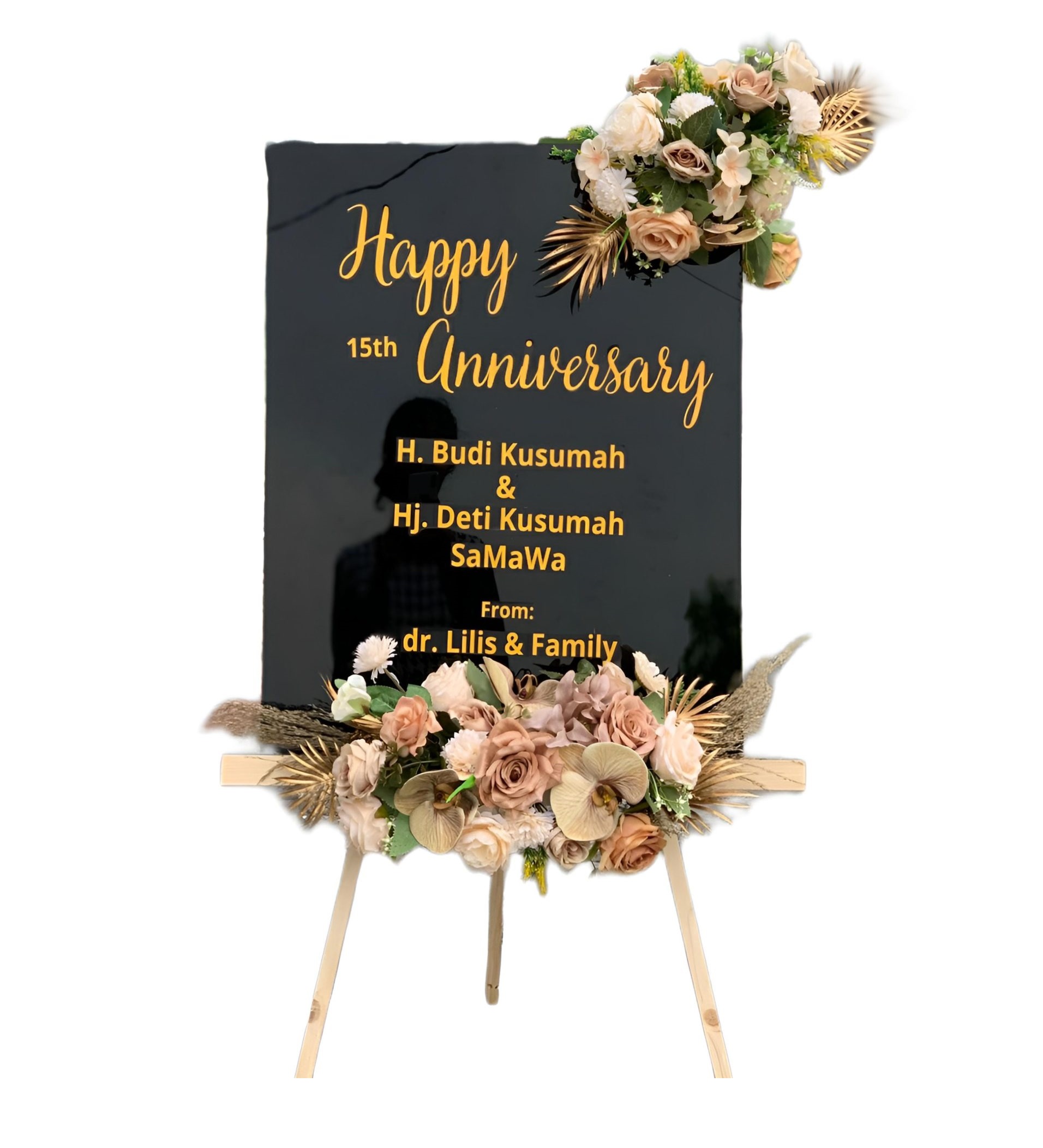 Papan Bunga Akrilik Dempo Tengah